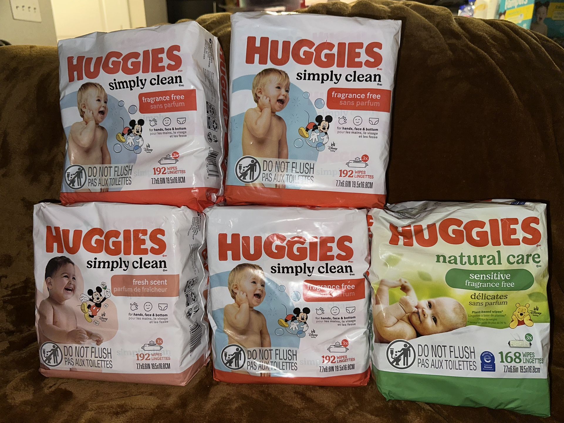 Huggies 3 Pack Wipes