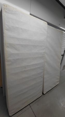 King mattress ,box springs, and metal frame