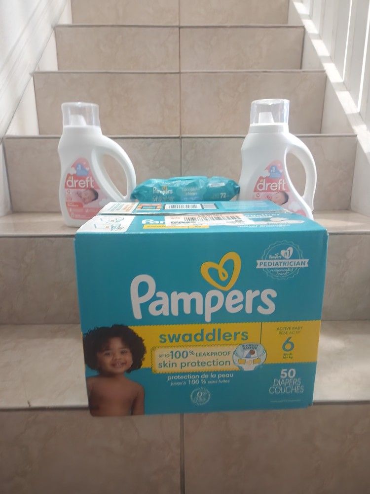 Baby Pampers Detergent wipes