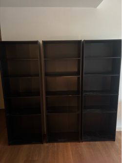 Bookshelves, Set of 3, Espresso Color (Bookshelf)