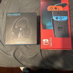 Nintendo Switch Second Gen With Wireless Headset 