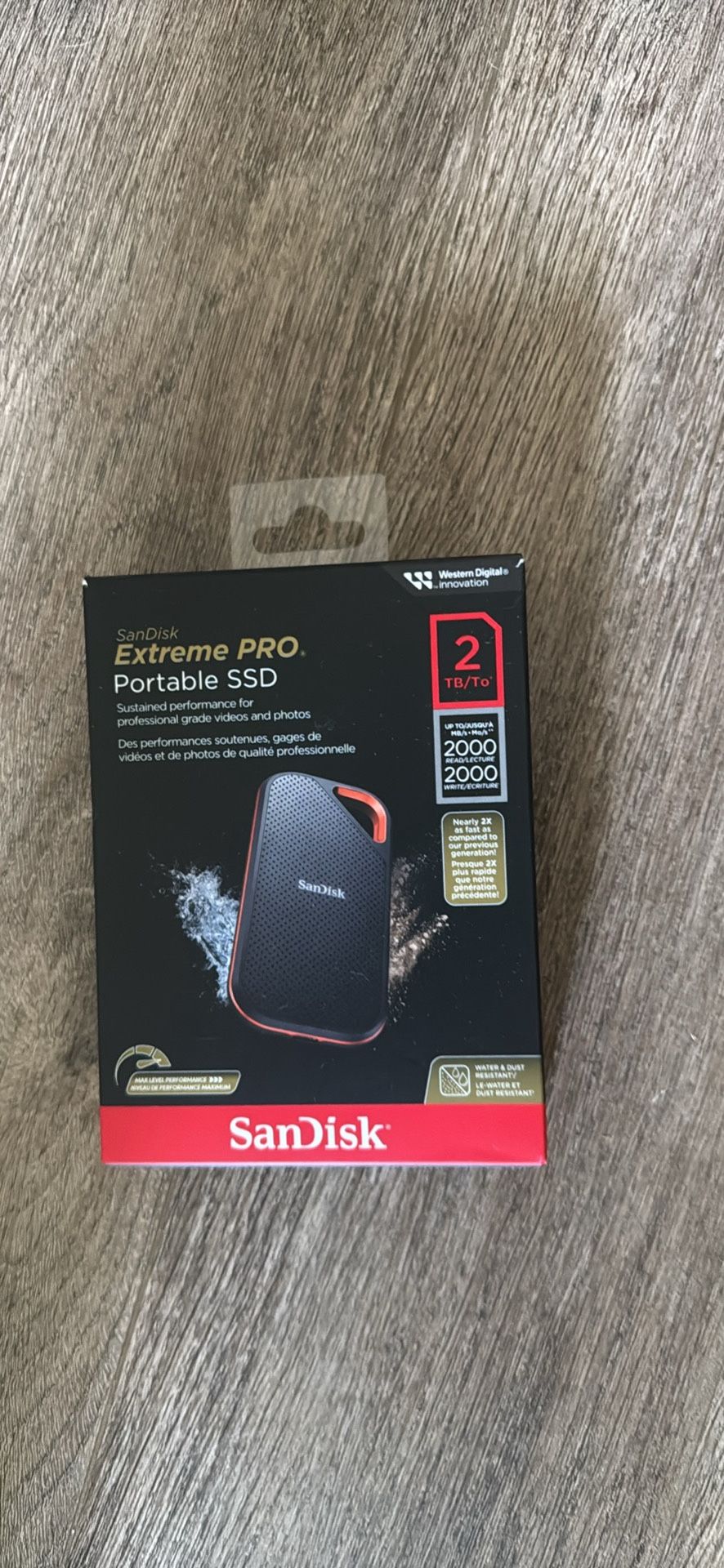 SanDisk Extreme Pro Portable SSD 2TB - VERY FAST 2000mb/s