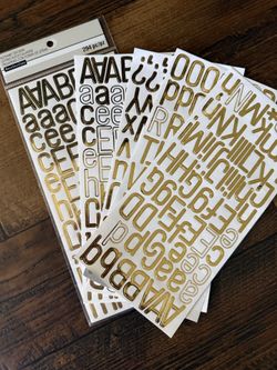 Letter stickers