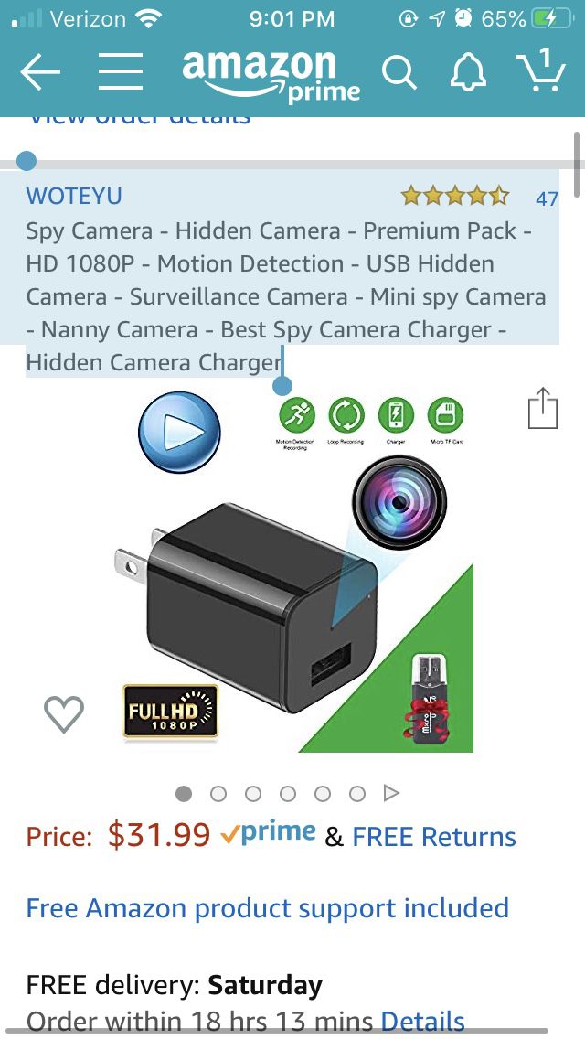 WOTEYU Spy camera