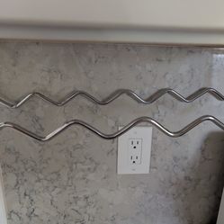 Under cabinet wine rack