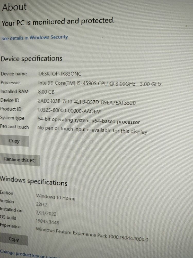 Dell All-in-one Pc