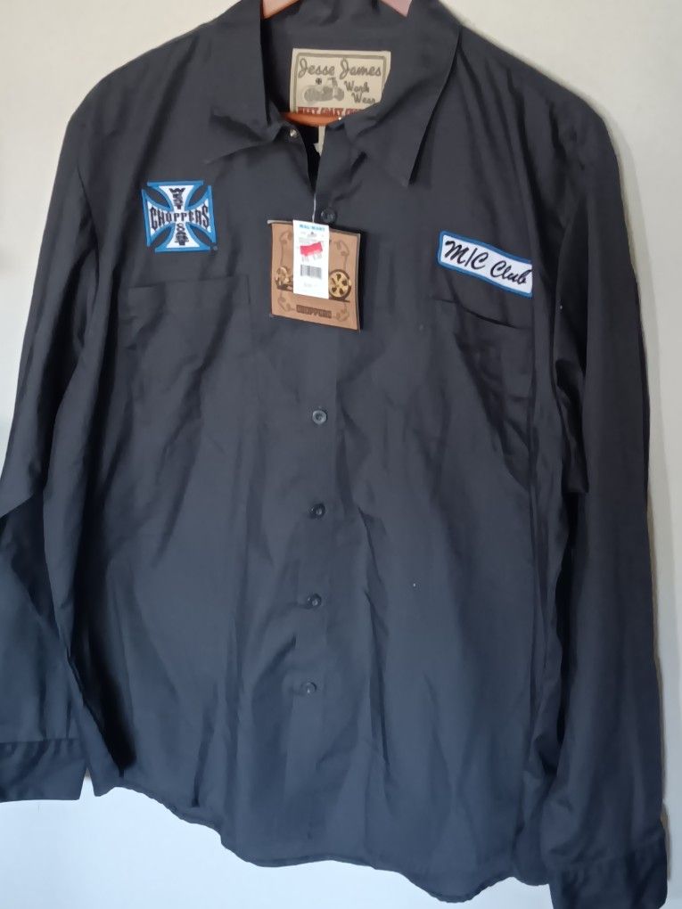 Vintage West Coast Choppers Jesse James Shirt Nwt Xl