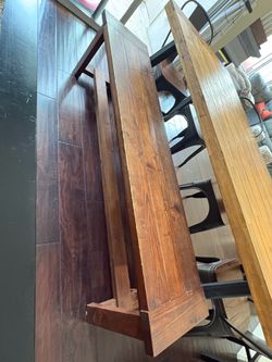Custom Made Wood Dining Bench