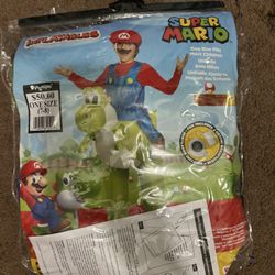 Inflatable Mario Riding Yoshi Costume