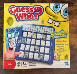 SpongeBob Guess Who Game COMPLETE just $15