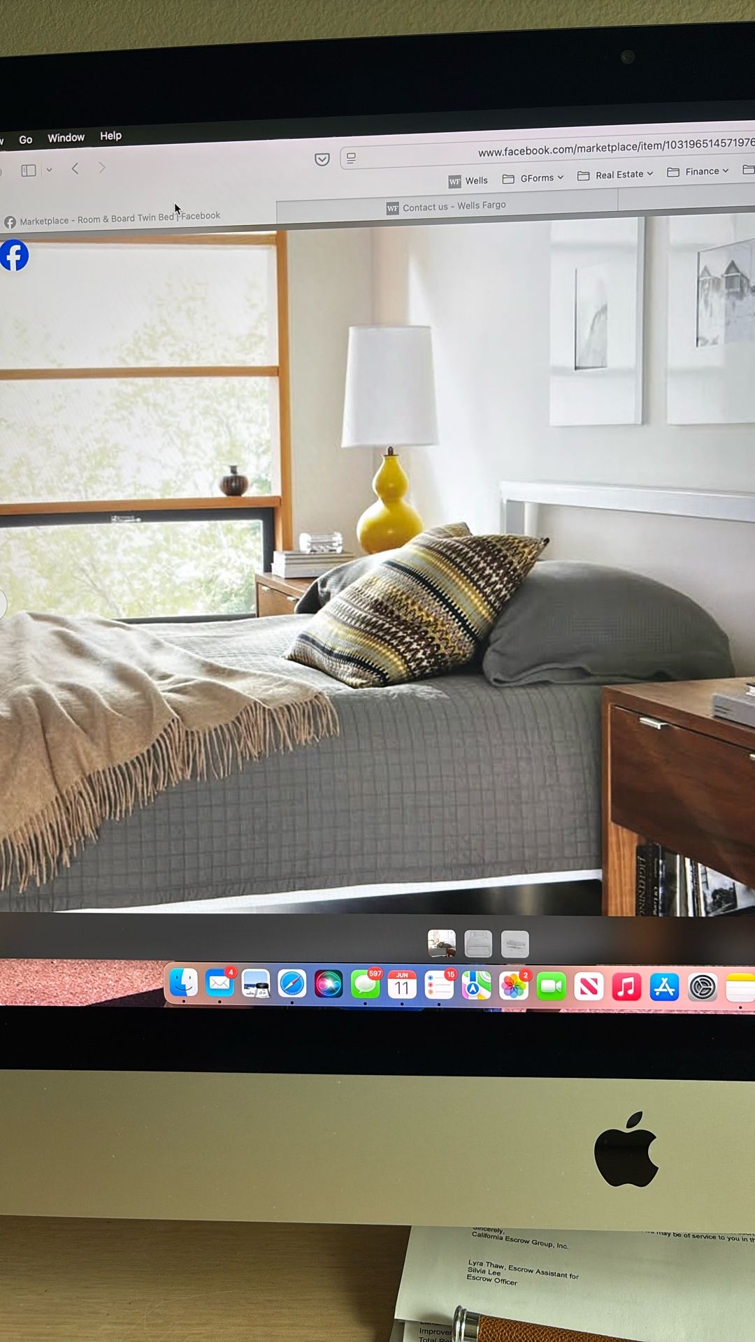 Room & Board Twin Bed