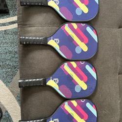 4 Pickleball Paddles Each $25. Excellent Deal