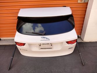2016-2020 Jaguar F-Pace Trunk Lid liftgate with all the accessories and lights and camera accessories OEM.