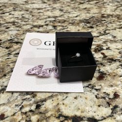 VVS1 Moissanite Ring .5 Carat
