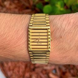 1987 Concord CC Centurion Quartz 18k Yellow Gold Bracelet Champagne Dial 5081618A7 watch box booklets papers warranty card