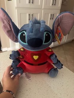Disney Stitch Plush in Red Space Suit
