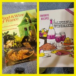 TWO FOOD AND WINE COOKBOOKS 