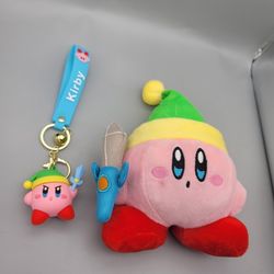 Sword Kirby Plush & Keychain - Kirby × Link Gift Set