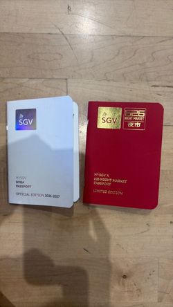 MySGV Boba Passport & 626 Night Market Passport Set