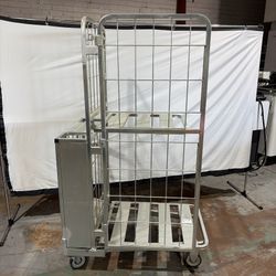 Omcan 26” X 41” Mobile Galvanized Stocking Cart