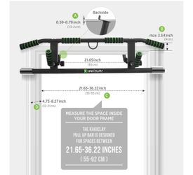2026 Upgrade Multi-Grip Pull Up Bar with Smart Larger Hooks Technology - USA Original Patent, Designed, Shipped, Warranty