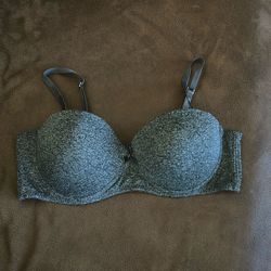 Grey Underwire Push Up-Bra Sz:36C