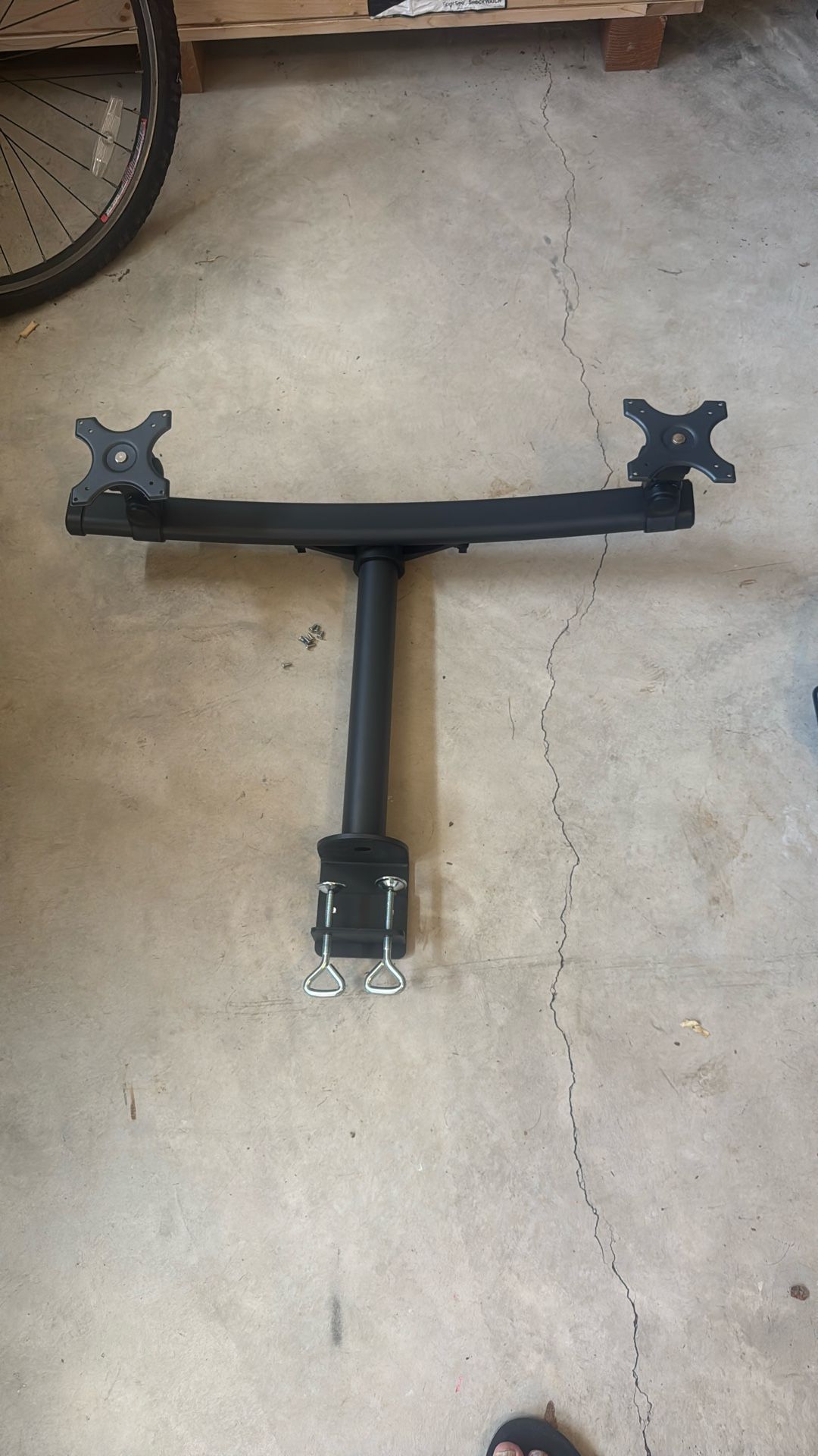 Dual Monitor Display Desk Mount