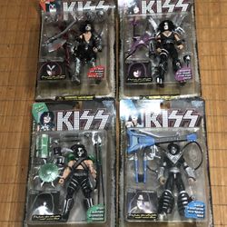 KISS DOLLS - NEW IN BOXES - ACE, PETER, PAUL, & GENE