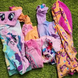 My little pony pajamas, robe, bath towel