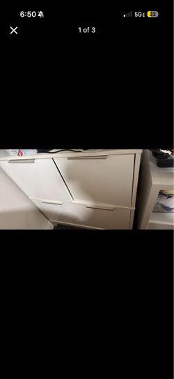 white file cabinet