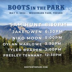 Boots In The Park 2 Tickets 