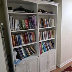 Library Shelf With Storage 