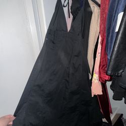 Emo style, black dress