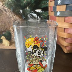Vintage 2000 Walt Disney World Mickey Mouse Disney Studios McDonald's Glass Square