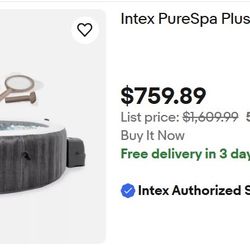 New Intex Wireless Control Inflatable Hot Tub - Make An Offer - don’t go over 1000