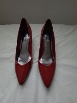 BCBG Red Kitten Heels 7