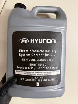 Hyundai EV blue coolant