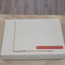 Apple Macbook Air 13 Inch M3 Chip Brand New 16GB Ram 256GB Ssd - 5 Dollars Down No Credit Needed!