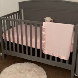 Crib And Matching Changing Table With Pad And Mattress Gently Used 