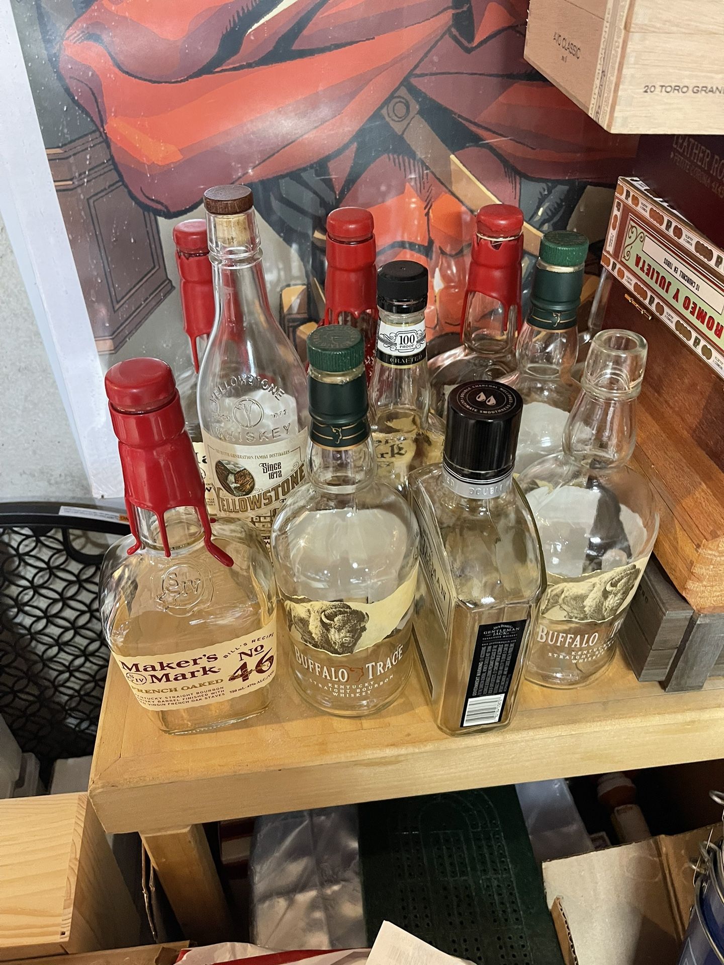 Empty Liquor Bottles
