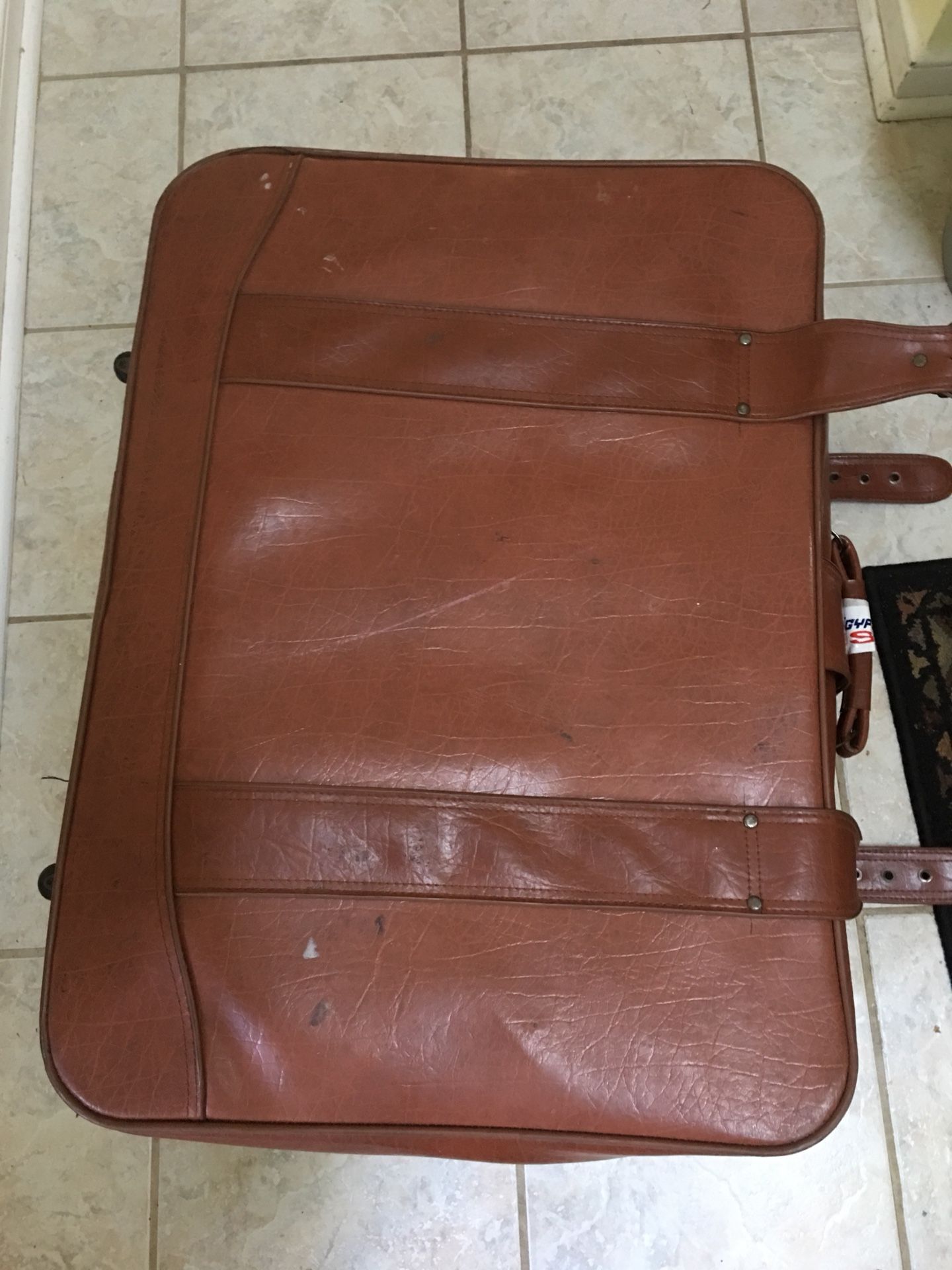 Lather Suitcase , luggage for traveling or summer trips , storage the clothes