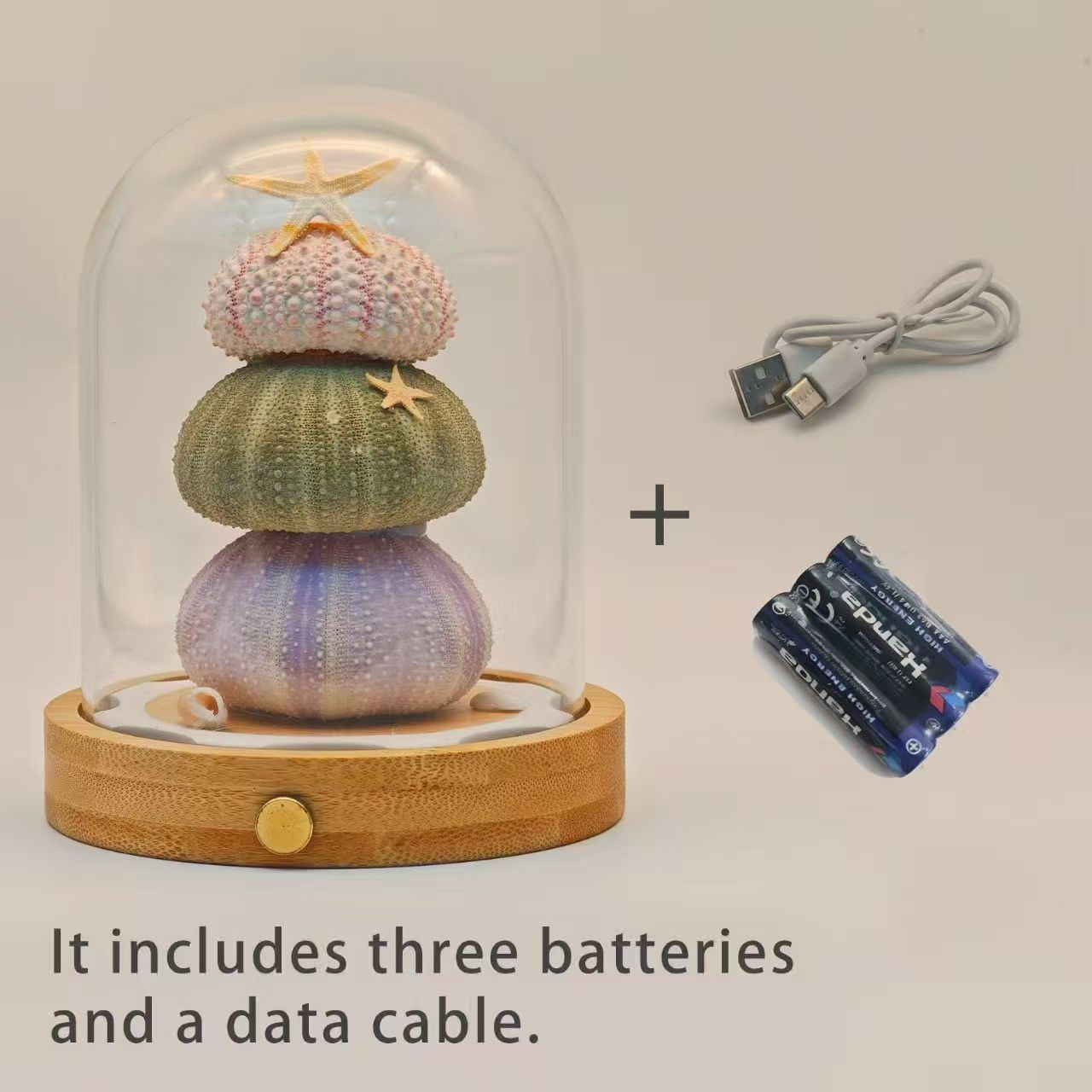 Sea Urchin Night Light – Cute & Cozy LED Lamp