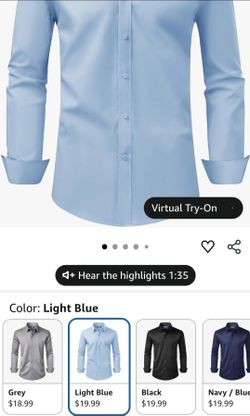 Men's Dress Shirts Long Sleeve all color$10