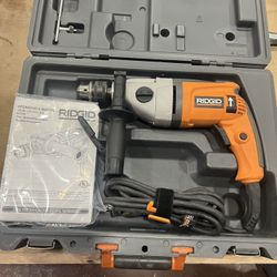 Ridgid 2 speed 1/2” Reversible Drill with case