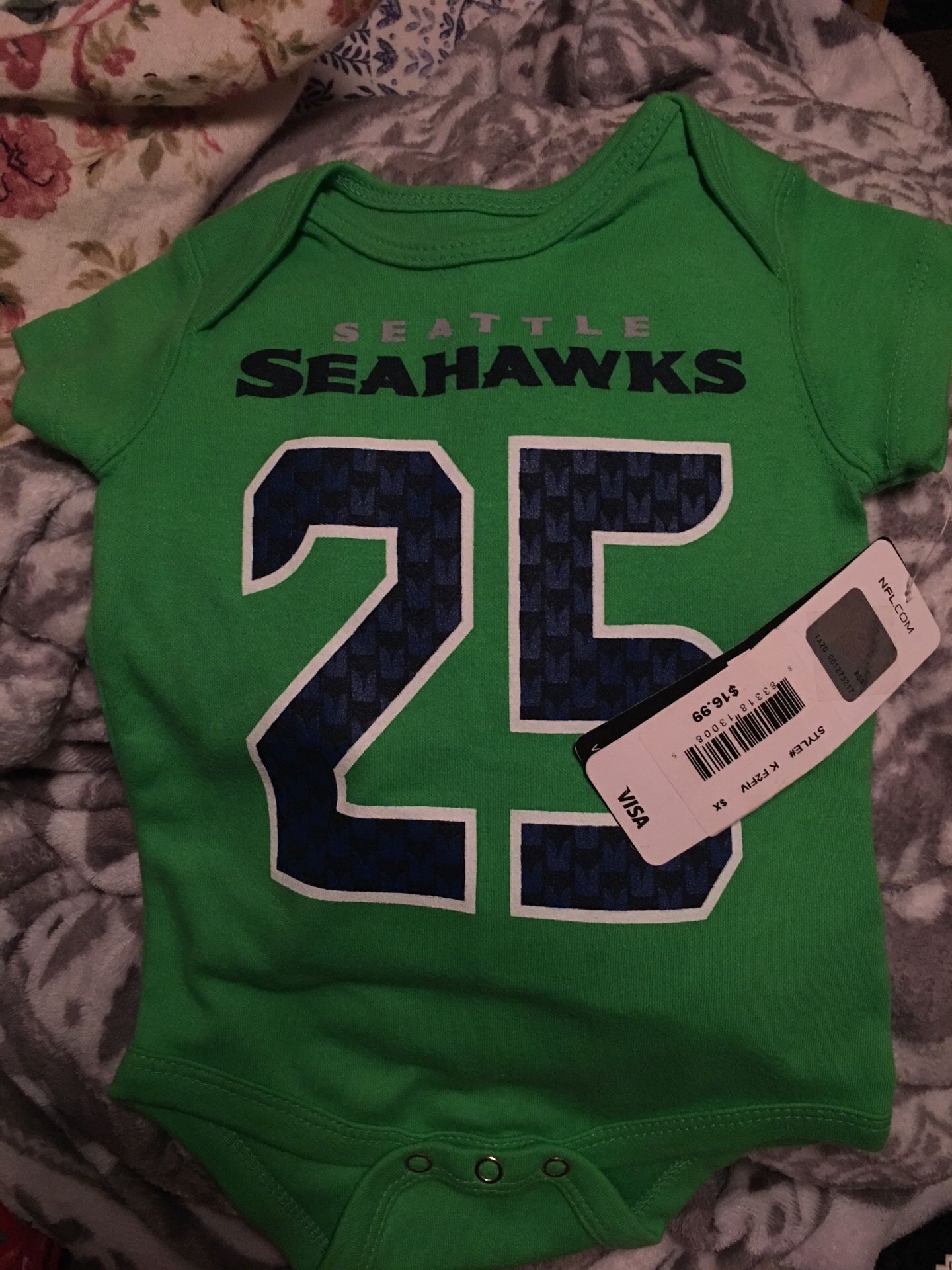 Seahawks onesie!