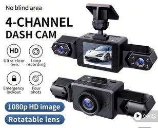 1080P Full HD 4-Channel Dash Cams For Car: CAR DVR With Night Vision, Emergency Lock & Loop Recording – The Ultimate Front/Rear/Left/Right Driving Gua