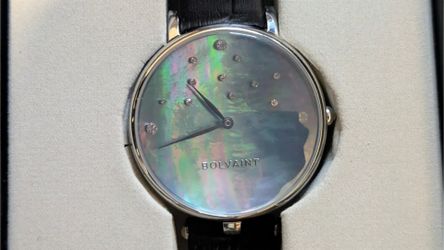 Bolvaint Paris "Poenui" Ladies' Watch in Tahitian Grey - Genuine Leather