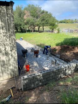 Block Concrete Wall Retaining  Concrete Cement