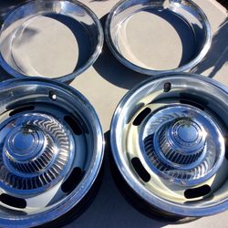 Two Original 15 Inch By 8 Inch GM Rally Wheels