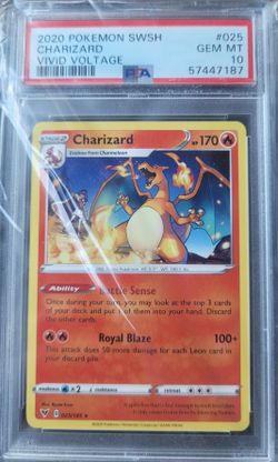 2020 Pokémon SWSH Vivid Voltage Charizard PSA 10